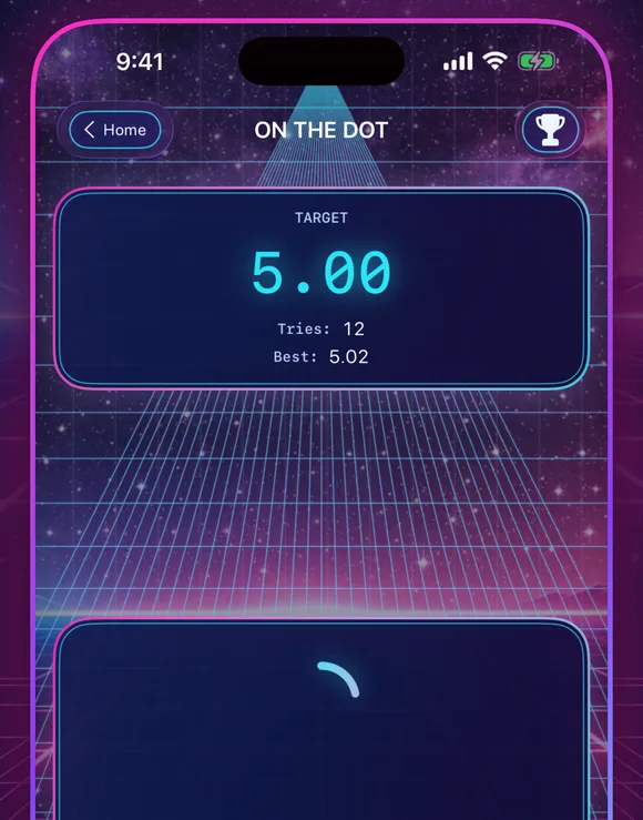 On the Dot Blind mode with the timer hidden
